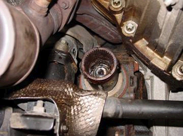 remove the nut securing the shaft coupler